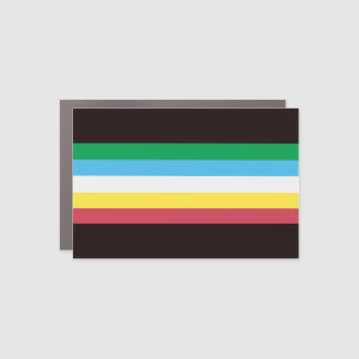 Disability Pride Stripes Car Magnet