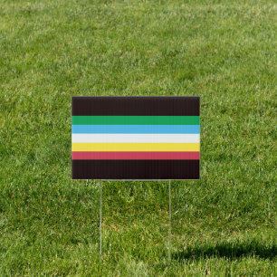 Disability Pride Stripes Sign