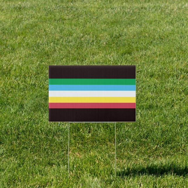Disability Pride Stripes Sign (Insitu)