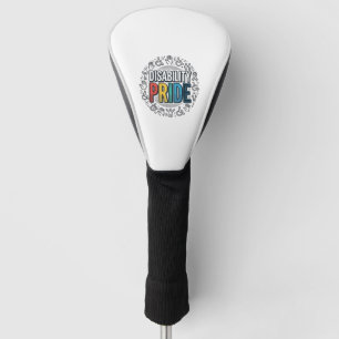Disability Pride Vintage Inclusive Awareness Shirt Golf Head Cover