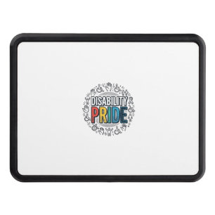 Disability Pride Vintage Inclusive Awareness Shirt Hitch Cover