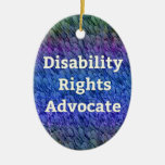 Disability Rights Advocate Multi-color Layers Ceramic Ornament at Zazzle