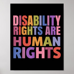 Disability Rights Are Human Rights Equality Trans Poster