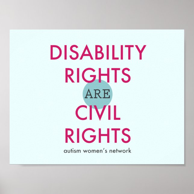 Disability Rights Poster (Front)