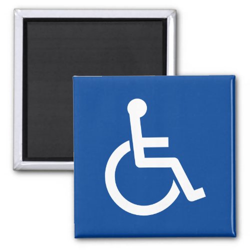 Disability sign wheelchair icon magnet