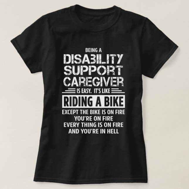 Disability Support Caregiver T-Shirt (Design Front)