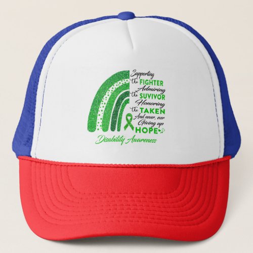 Disability Warrior Supporting Fighter Trucker Hat