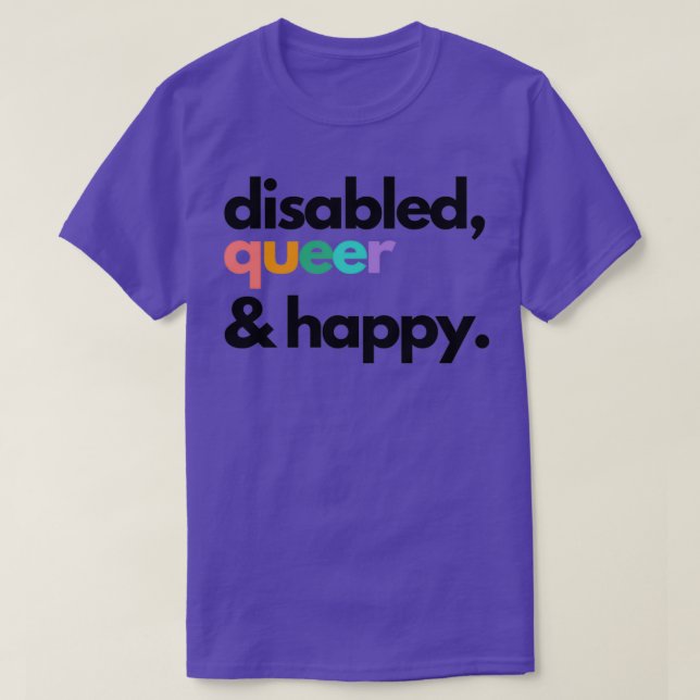Disabled1 1 T-Shirt (Design Front)