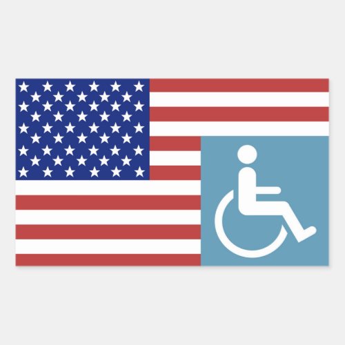 Disabled American Veteran Rectangular Sticker