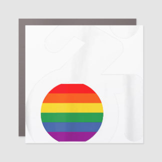Disabled and Gay LGBT Wheelchair  Car Magnet