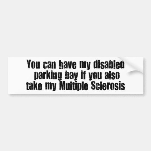 Disabled Bay Bumper Sticker