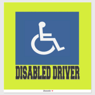 Disabled Driver Sticker