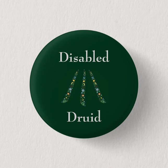 Disabled Druid Button (Front)