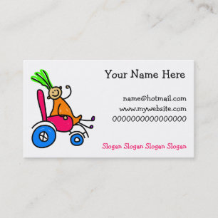Disabled Girl Business Card