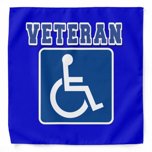 Disabled Handicapped Veteran Bandana (Front)