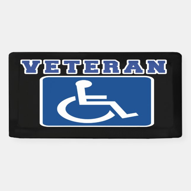 Disabled Handicapped Veteran Banner (Horizontal)