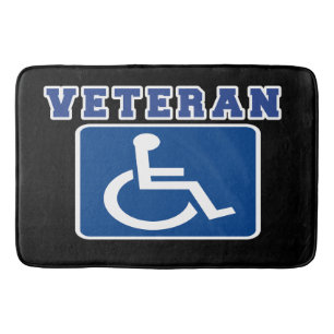 Disabled Handicapped Veteran Bath Mat