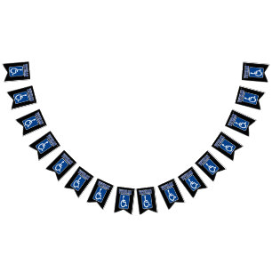 Disabled Handicapped Veteran Bunting Flags