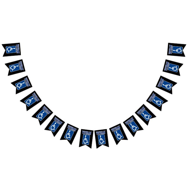 Disabled Handicapped Veteran Bunting Flags (All)