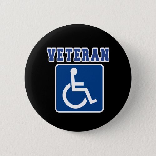 Disabled Handicapped Veteran Button