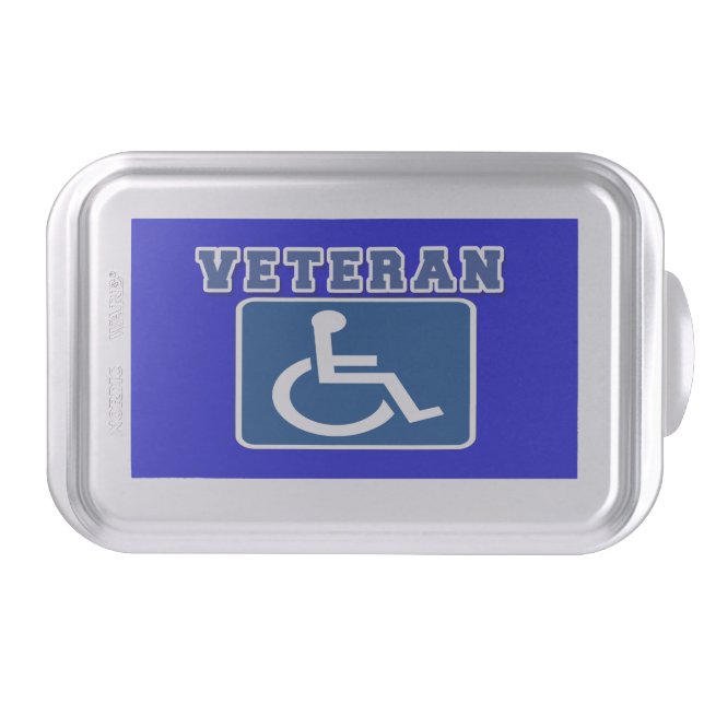 Disabled Handicapped Veteran Cake Pan (Front)