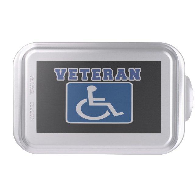 Disabled Handicapped Veteran Cake Pan (Front)