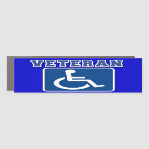 Disabled Handicapped Veteran Car Magnet