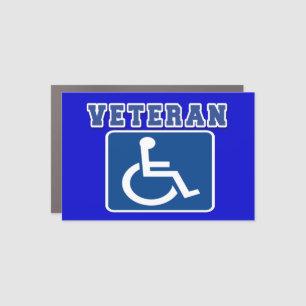 Disabled Handicapped Veteran Car Magnet