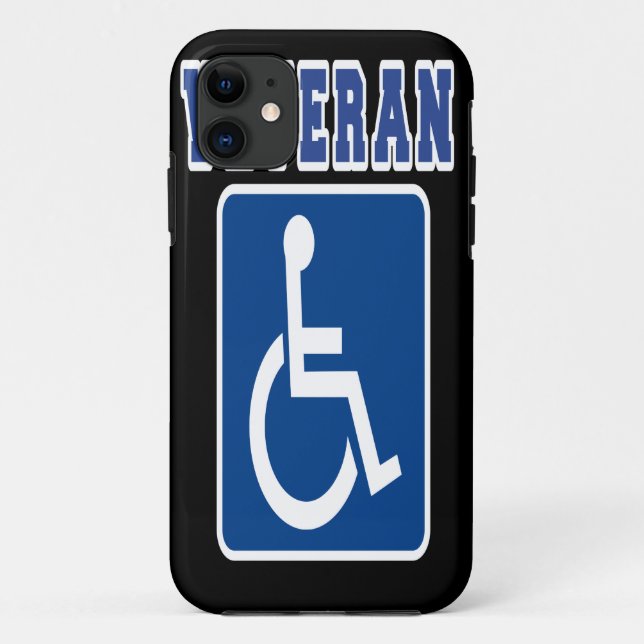 Disabled Handicapped Veteran Case-Mate iPhone Case (Back)