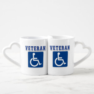 Disabled Handicapped Veteran Coffee Mug Set