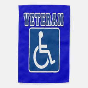 Disabled Handicapped Veteran Garden Flag