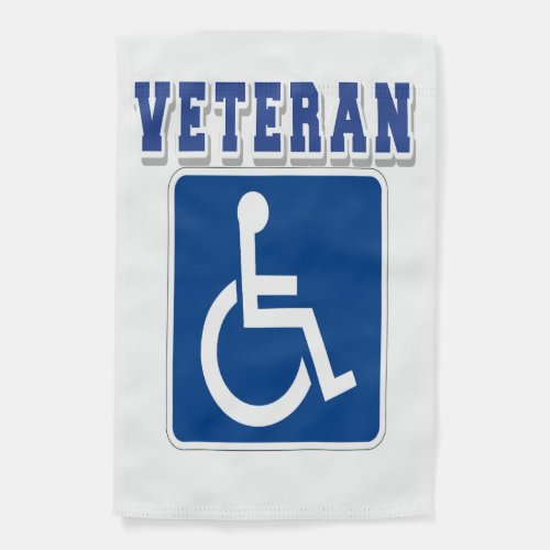 Disabled Handicapped Veteran Garden Flag