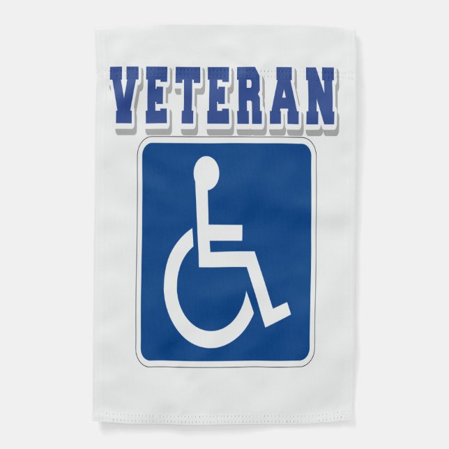 Disabled Handicapped Veteran Garden Flag (Front)
