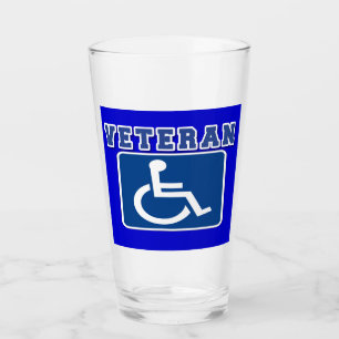 Disabled Handicapped Veteran Glass