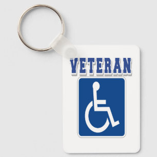 Disabled Handicapped Veteran Keychain