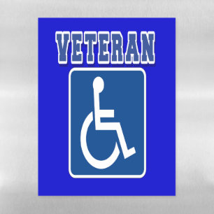 Disabled Handicapped Veteran Magnetic Dry Erase Sheet