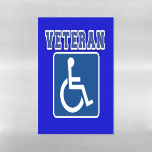 Disabled Handicapped Veteran Magnetic Dry Erase Sheet