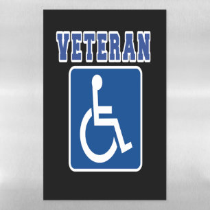 Disabled Handicapped Veteran Magnetic Dry Erase Sheet