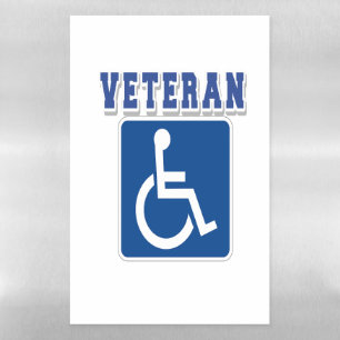 Disabled Handicapped Veteran Magnetic Dry Erase Sheet