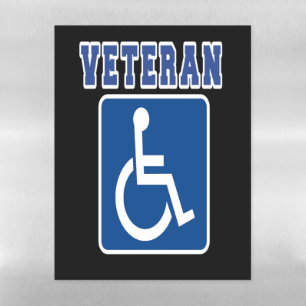 Disabled Handicapped Veteran Magnetic Dry Erase Sheet