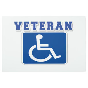 Disabled Handicapped Veteran Metal Print