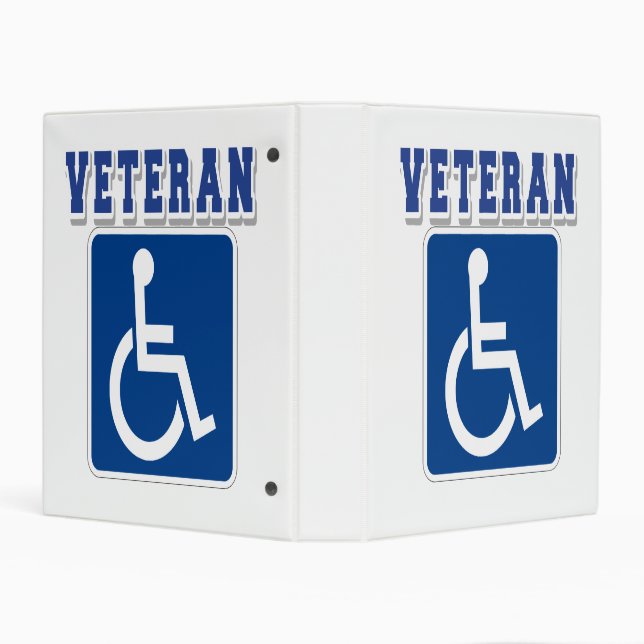 Disabled Handicapped Veteran Mini Binder (Background)