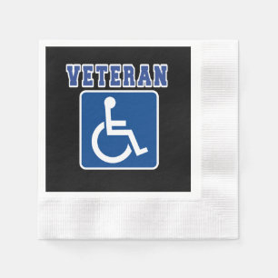 Disabled Handicapped Veteran Napkins