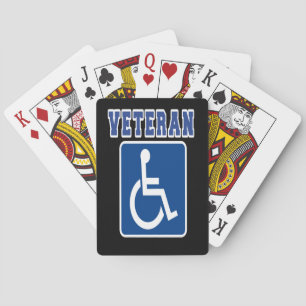 Disabled Handicapped Veteran Poker Cards