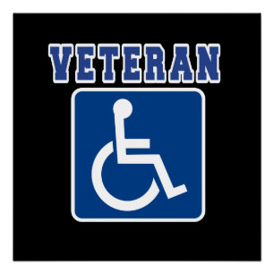Disabled Handicapped Veteran Poster