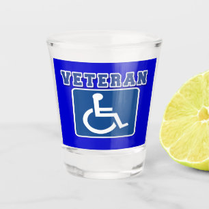 Disabled Handicapped Veteran Shot Glass