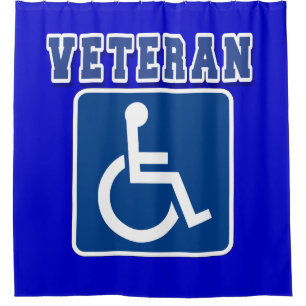 Disabled Handicapped Veteran Shower Curtain