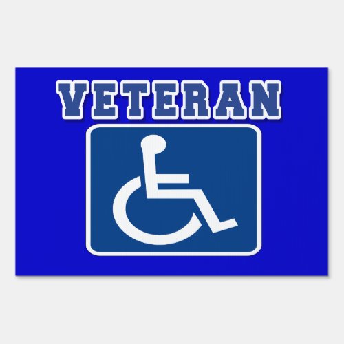 Disabled Handicapped Veteran Sign