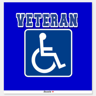 Disabled Handicapped Veteran Sticker