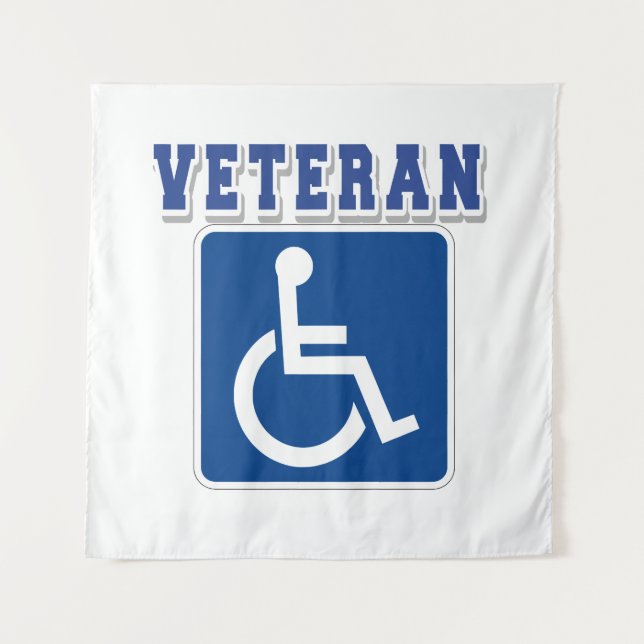 Disabled Handicapped Veteran Tapestry (Front)
